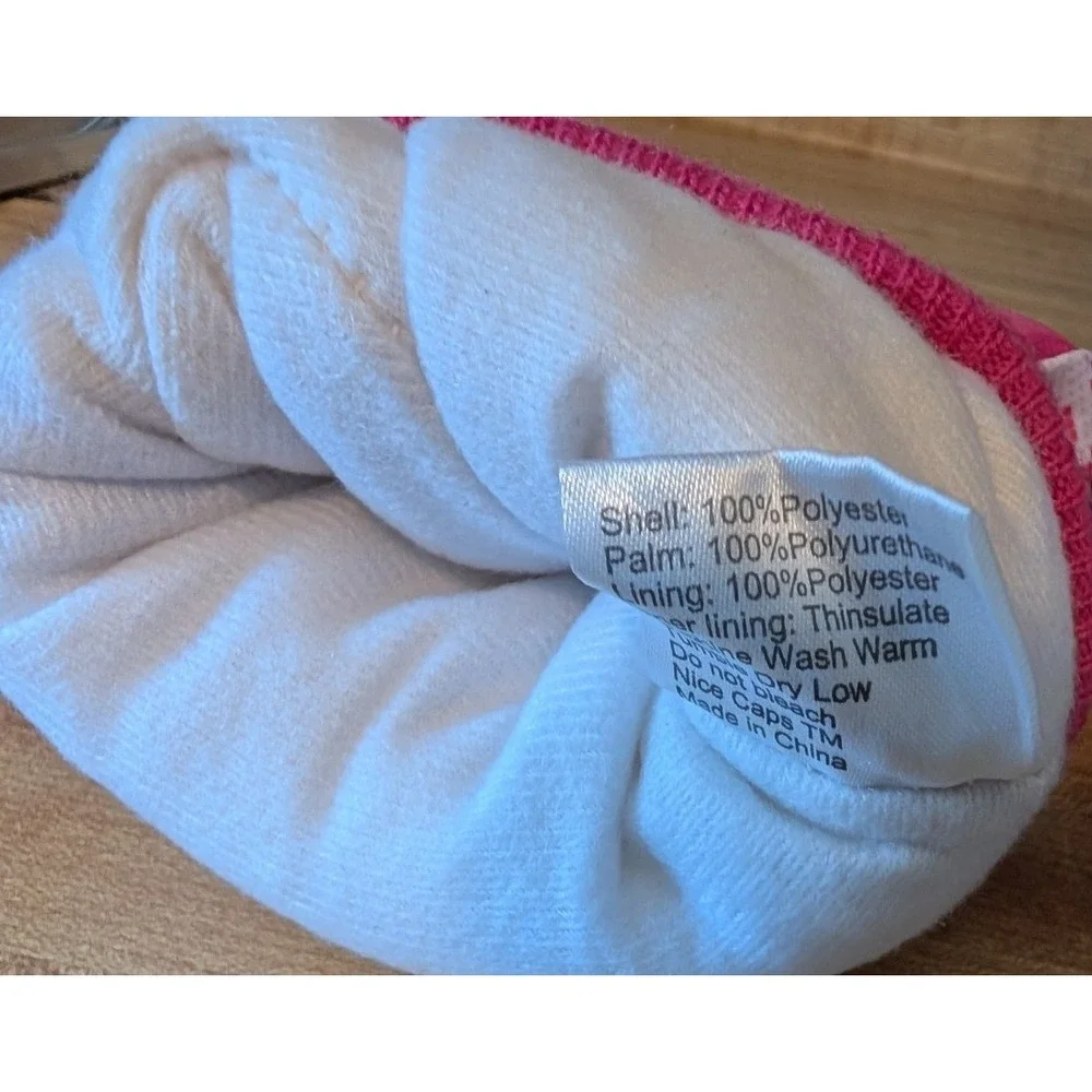 N'Ice Caps Kids Waterproof Winter Thinsulate Warm Snow Gloves Pink Multi TEEN